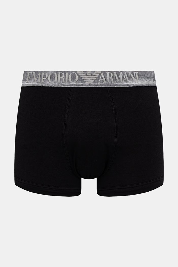 Боксеры мужские с хлопком 3 шт. Emporio Armani Underwear цвет черный