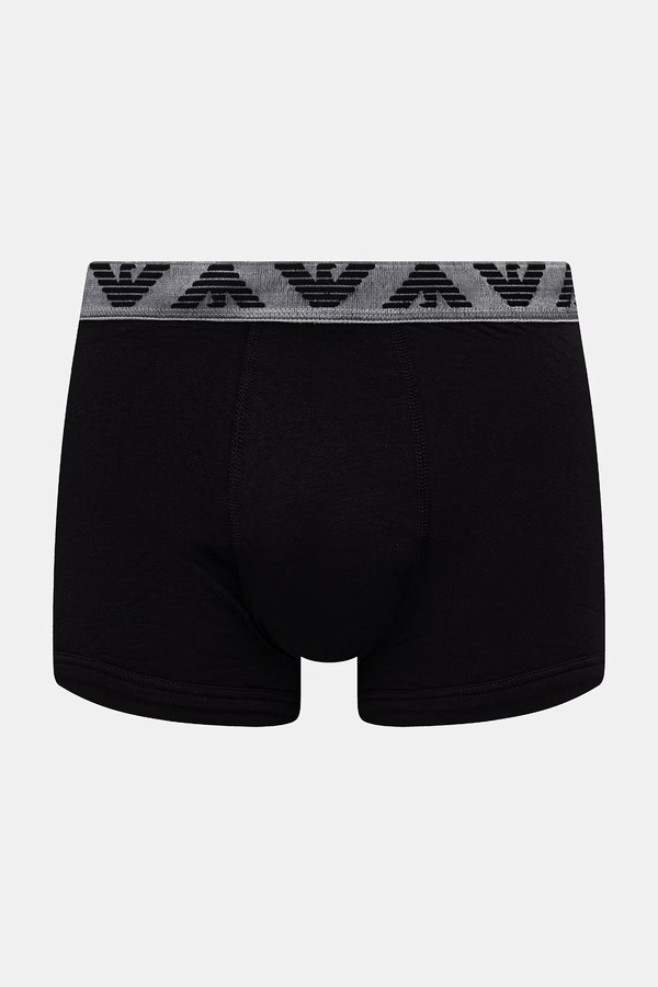 Боксери чоловічі з бавовною 3 шт. Emporio Armani Underwear колір чорний фото 4