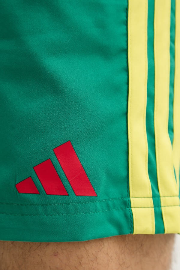Шорти для купання чоловічі adidas колір зелений фото 4