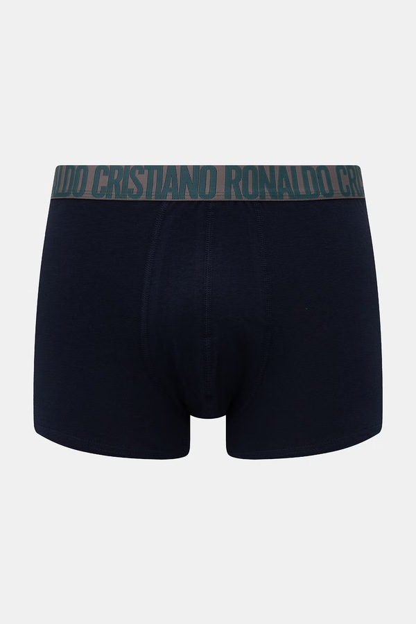 Облягаючі боксери чоловічі бавовняні з еластаном 5 шт. CR7 Cristiano Ronaldo колір темно-синій