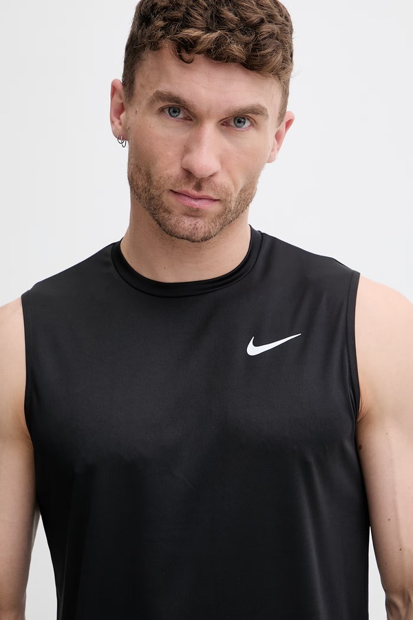 Топ для плавання чоловічий Nike колір чорний фото 2