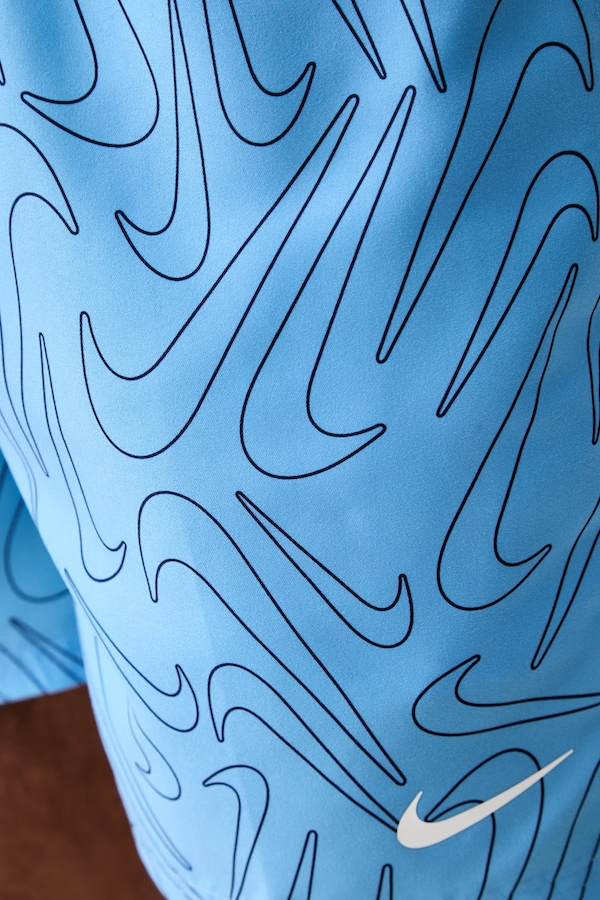Шорти для купання чоловічі Nike колір блакитний фото 4