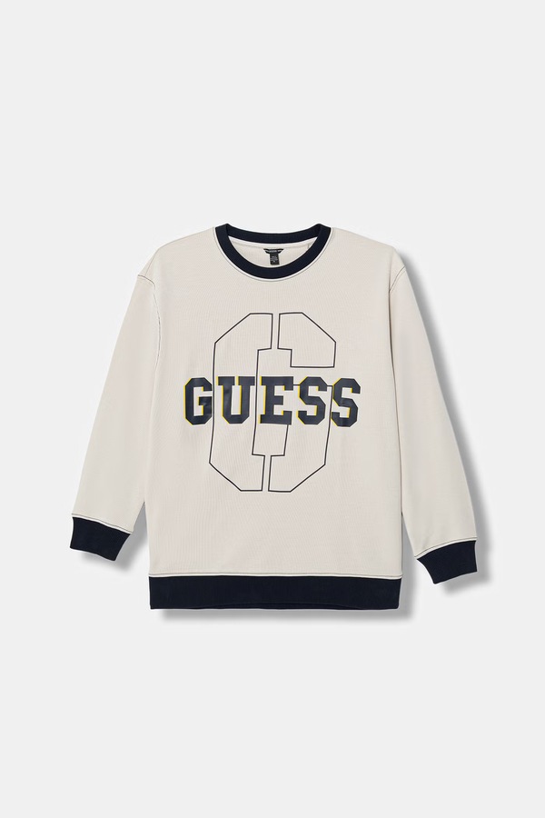 Дитяча кофта Guess колір бежевий