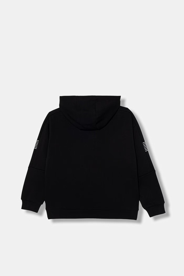 Дитяча кофта EA7 Emporio Armani колір чорний