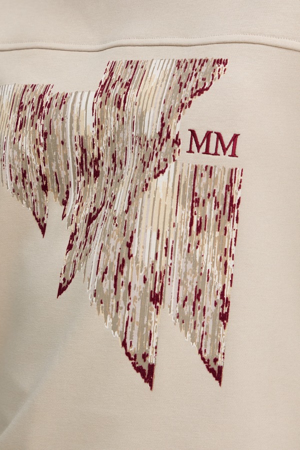 Кофта жіноча з бавовною MM by Max Mara EUFORICO колір бежевий фото 4