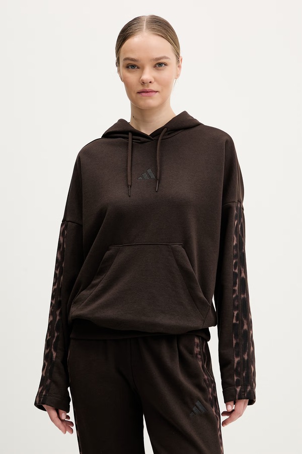 Кофта adidas Essentials колір коричневий