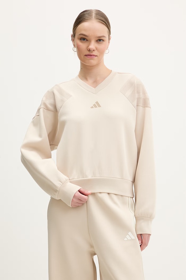 Кофта adidas The Future Icons колір бежевий