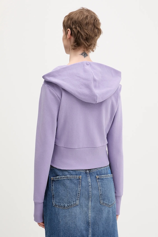 Кофта adidas Essentials цвет фиолетовый фото 2