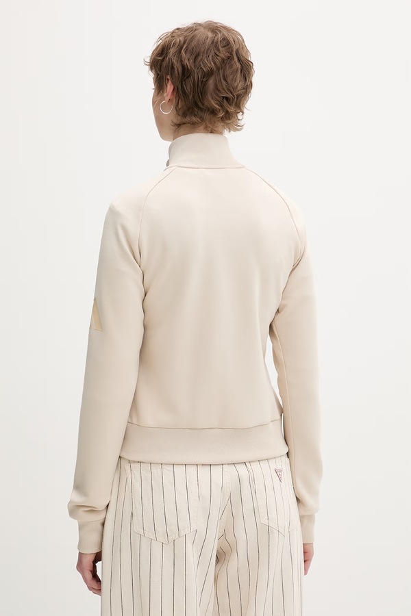 Кофта, яка розстібається жіноча adidas The Soft Lux колір бежевий фото 2