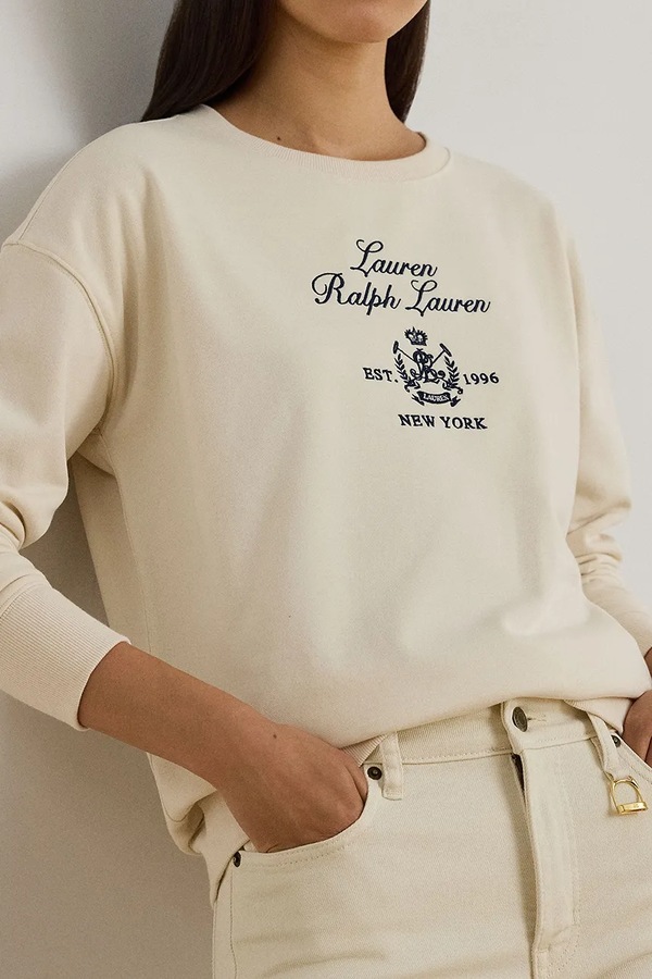 Кофта Lauren Ralph Lauren колір бежевий фото 4