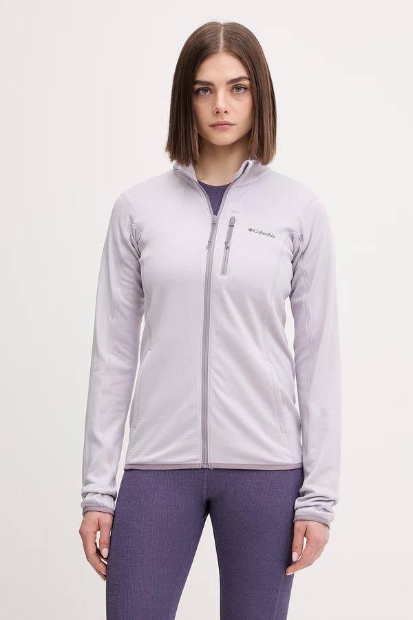 Кофта outdoor Columbia Essential Hike колір фіолетовий