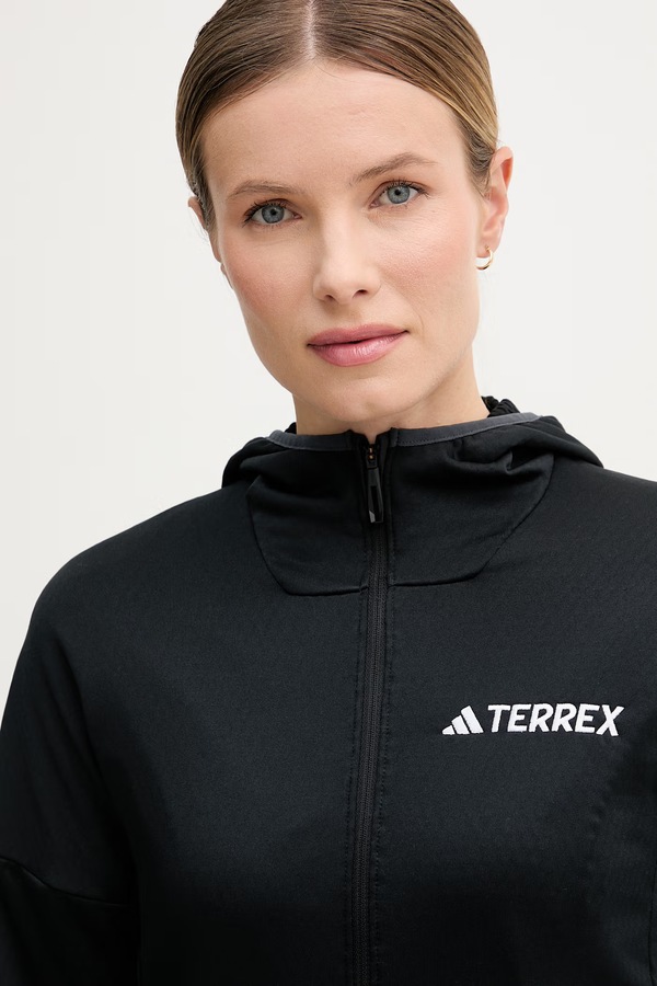 Спортивна кофта adidas TERREX колір чорний фото 4