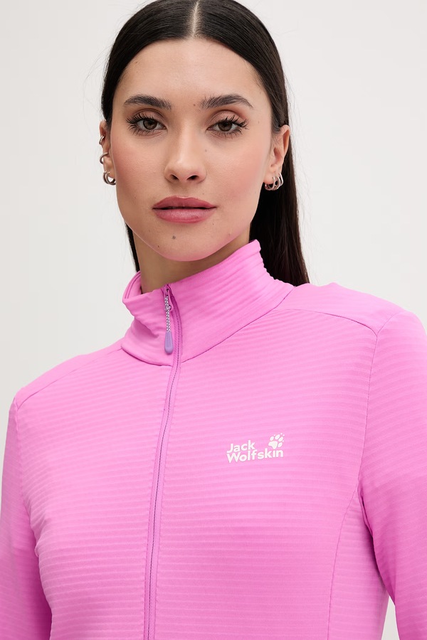 Кофта жіноча Jack Wolfskin Litestride колір рожевий фото 4
