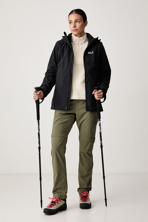 Кофта жіноча флісова Jack Wolfskin Taunus 100 колір бежевий