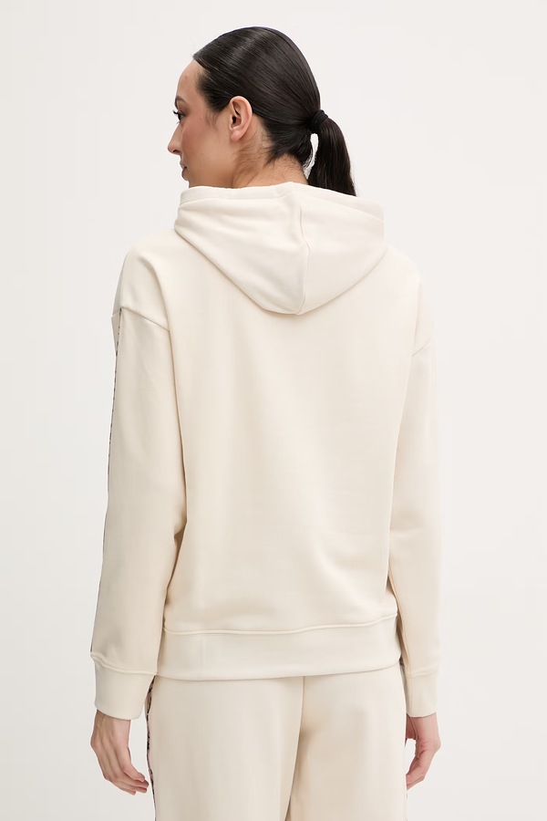 Кофта з капюшоном жіноча з бавовною Puma Essentials Graphic Animal колір бежевий фото 3
