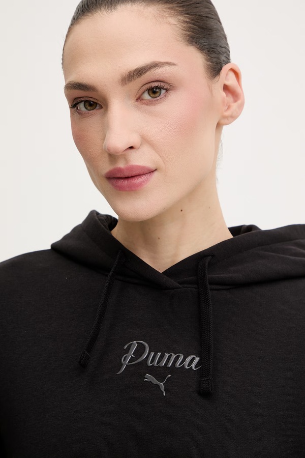 Кофта Puma Essentials Script колір чорний фото 4