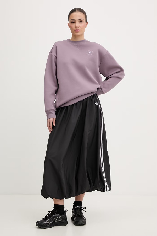 Кофта жіноча з бавовною adidas by Stella McCartney колір фіолетовий