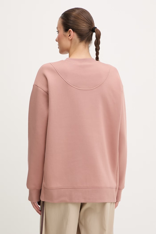 Кофта жіноча з бавовною adidas by Stella McCartney колір коричневий фото 2