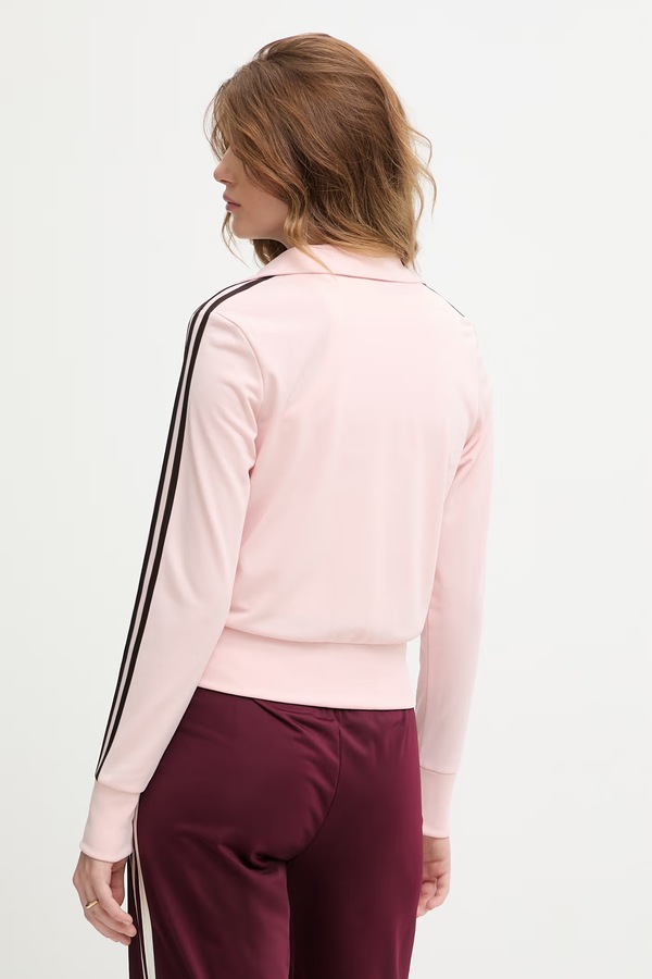 Кофта, яка розстібається жіноча adidas Originals колір рожевий фото 3
