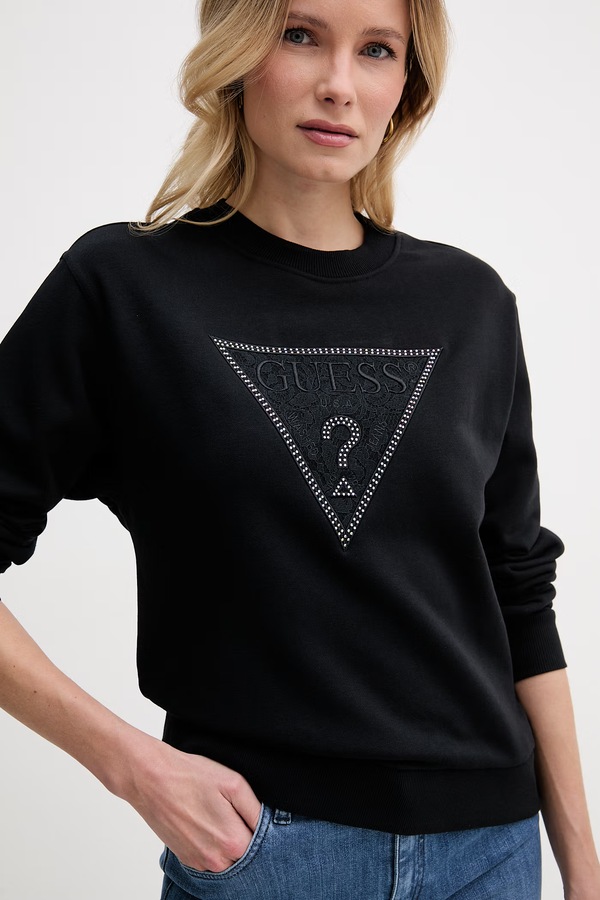 Кофта жіноча Guess колір чорний фото 4