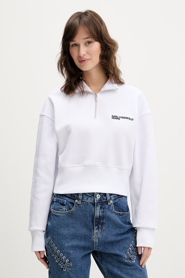 Кофта Karl Lagerfeld Jeans колір білий
