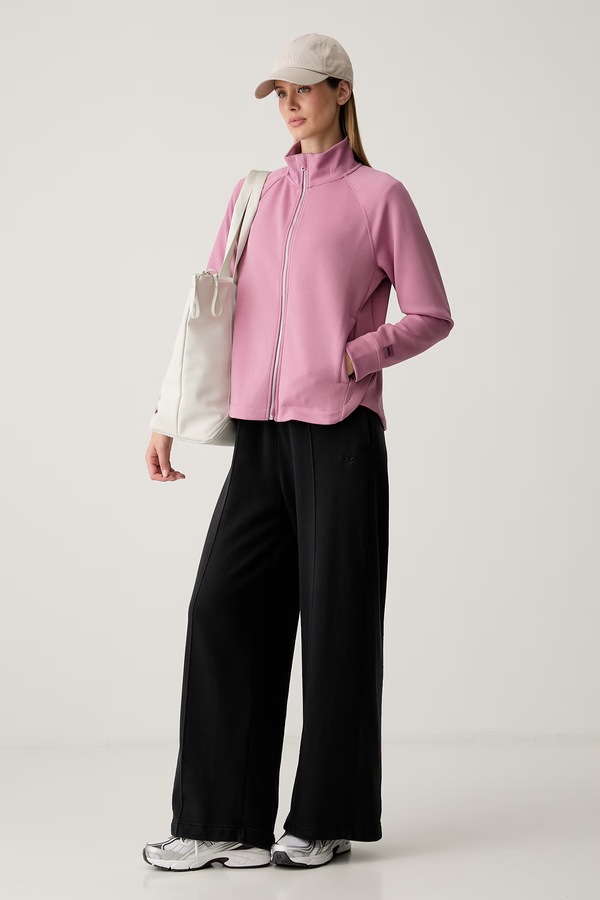 Кофта, яка розстібається жіноча DKNY колір рожевий