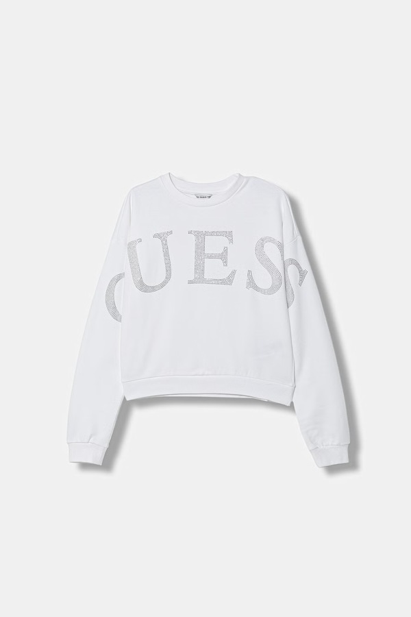 Кофта дитяча бавовняна Guess колір білий