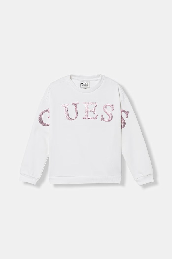 Кофта дитяча бавовняна Guess колір білий