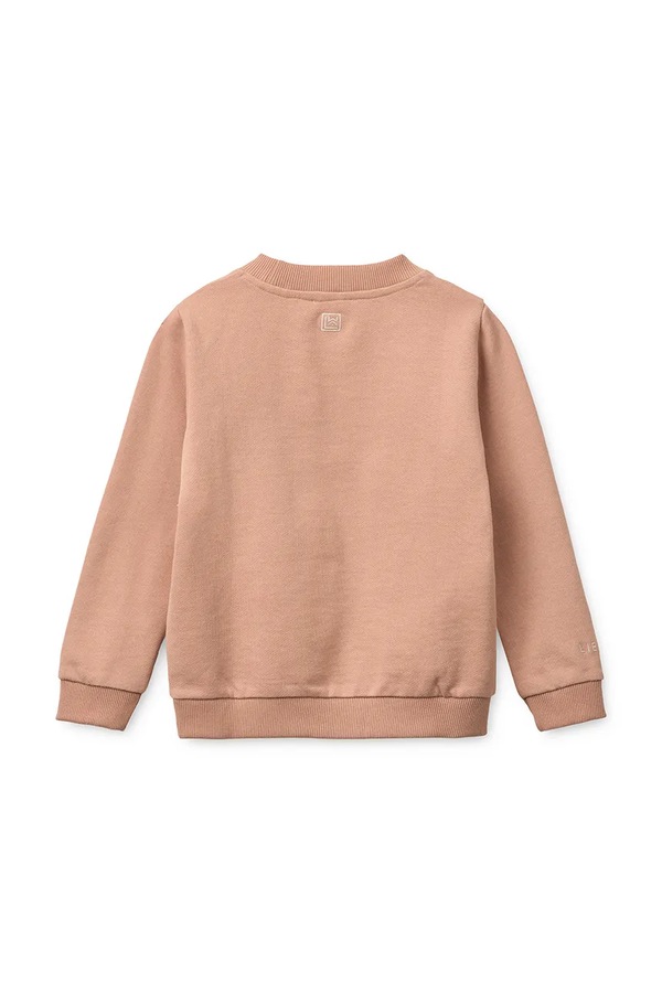 Дитяча бавовняна кофта Liewood Thora Placement Sweatshirt колір рожевий