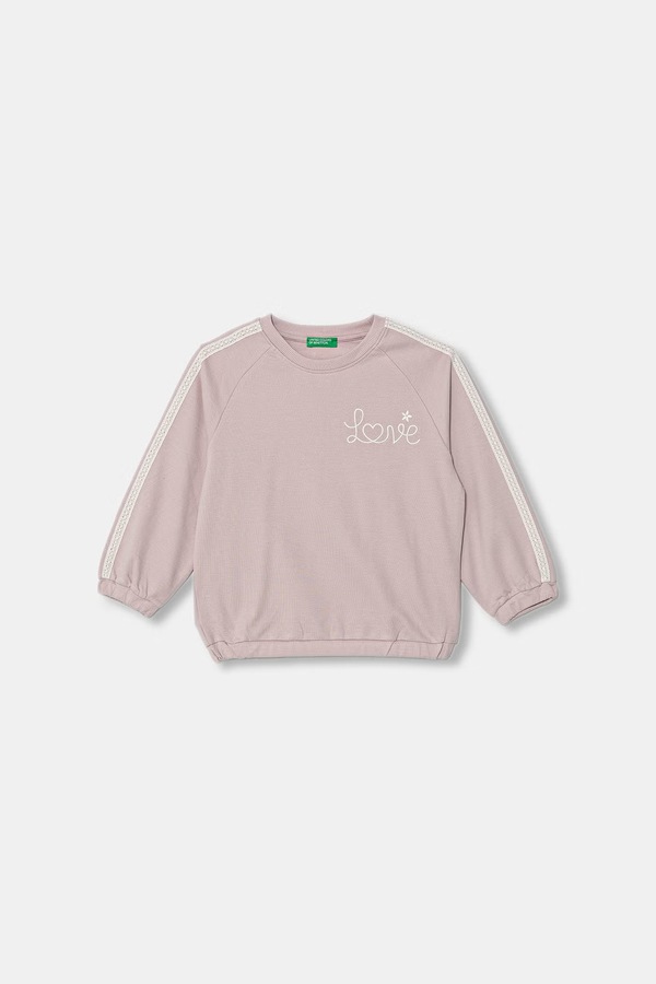 Кофта детская хлопковая United Colors of Benetton цвет розовый