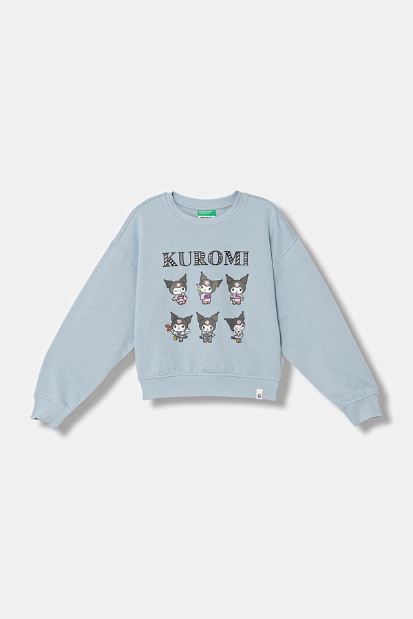 Кофта дитяча бавовняна United Colors of Benetton колір блакитний