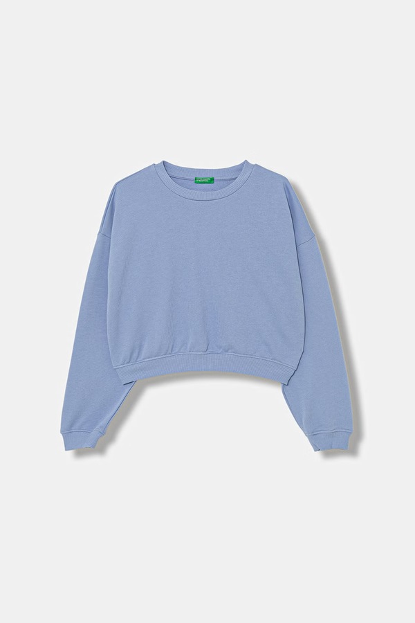 Кофта дитяча бавовняна United Colors of Benetton колір блакитний