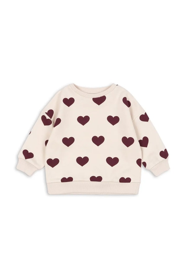 Дитяча кофта Konges Sløjd LOU SWEAT SHIRT OCS колір бежевий