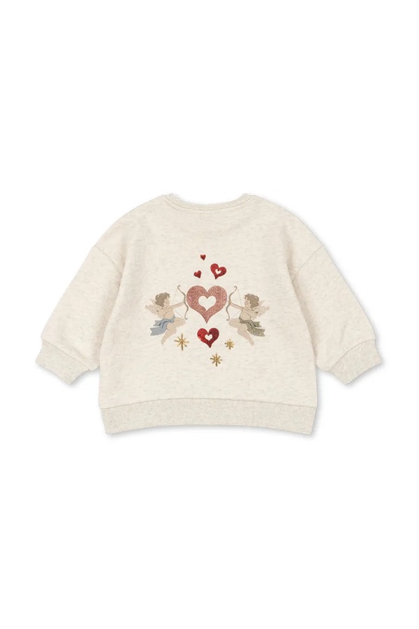 Детская хлопковая кофта Konges Sløjd LOUPY LOU SWEAT SHIRT OCS цвет серый