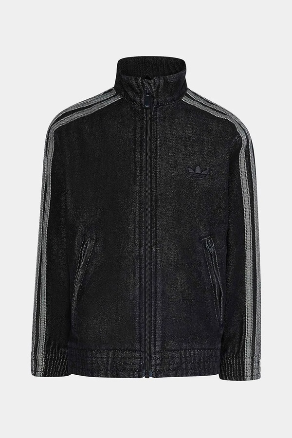 Дитяча джинсова кофта adidas Originals колір чорний