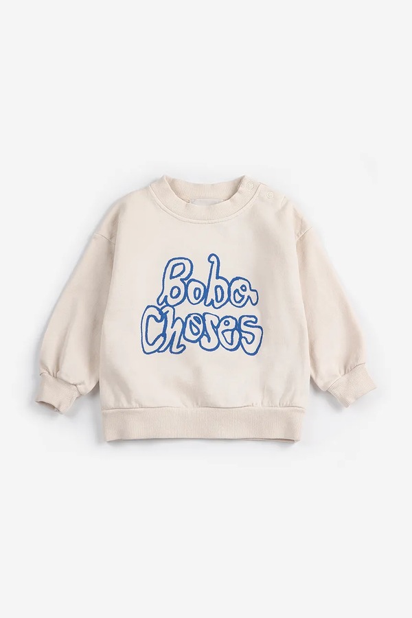 Бавовняна кофта для немовлят Bobo Choses By Hand колір бежевий