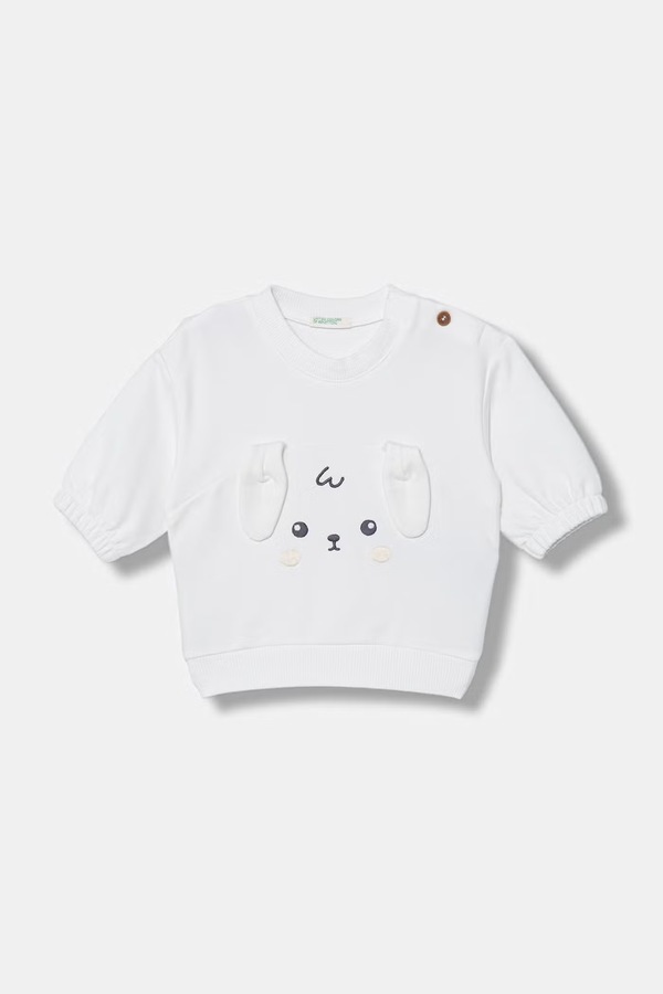 Кофта для немовлят United Colors of Benetton колір бежевий