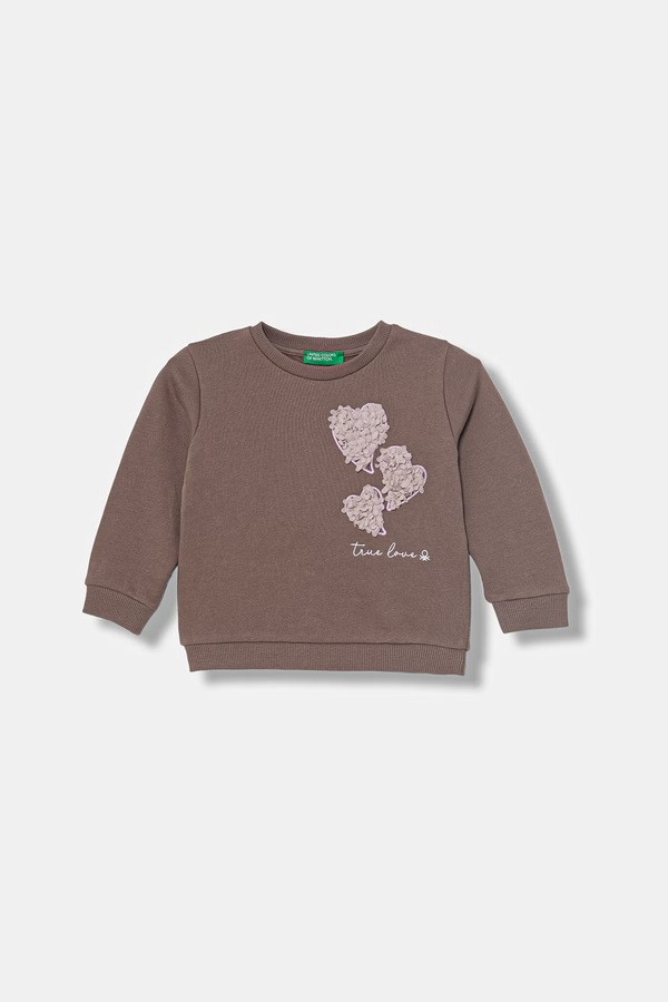 Кофта детская хлопковая United Colors of Benetton цвет коричневый