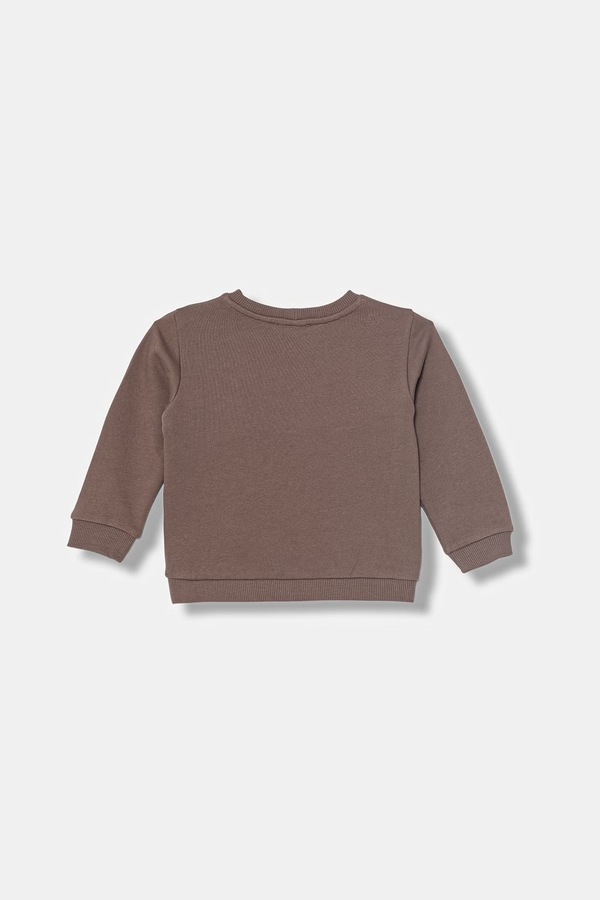 Кофта дитяча бавовняна United Colors of Benetton колір коричневий