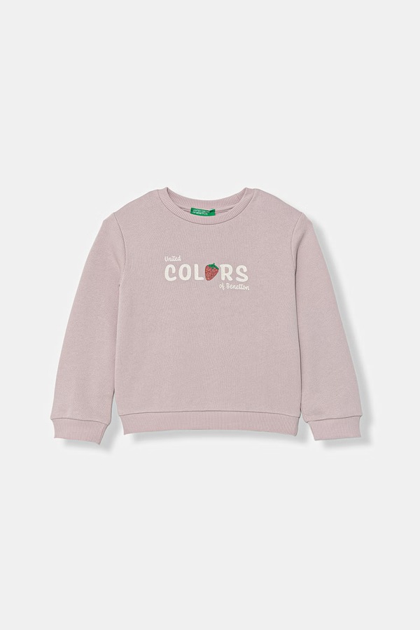 Кофта детская хлопковая United Colors of Benetton цвет розовый