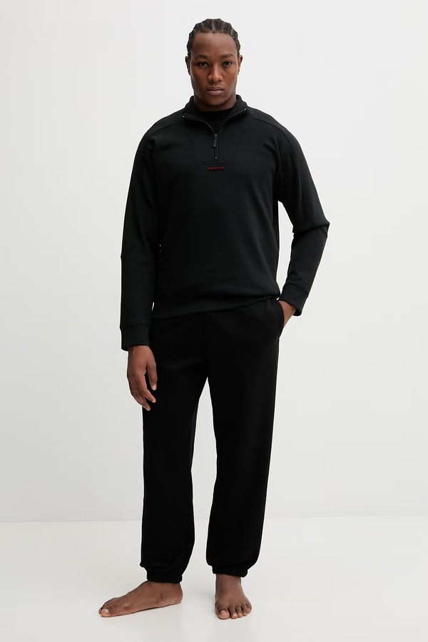 Кофта HUGO ATLAS HALF ZIP цвет черный