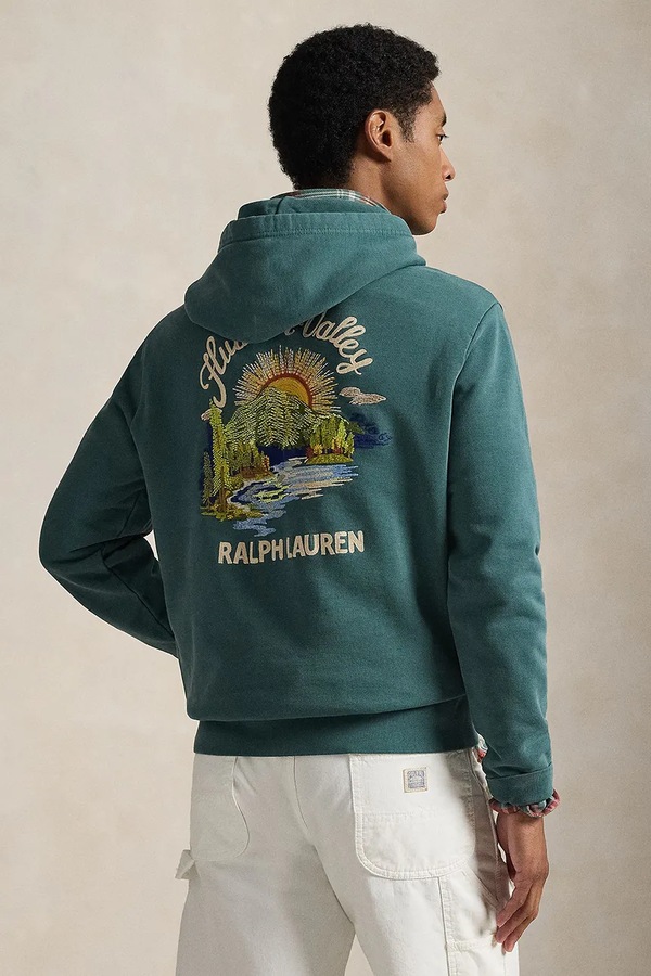 Бавовняна кофта Polo Ralph Lauren колір зелений