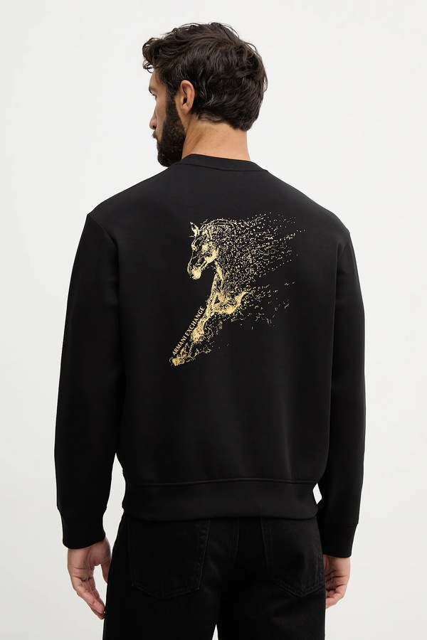 Кофта Armani Exchange колір чорний
