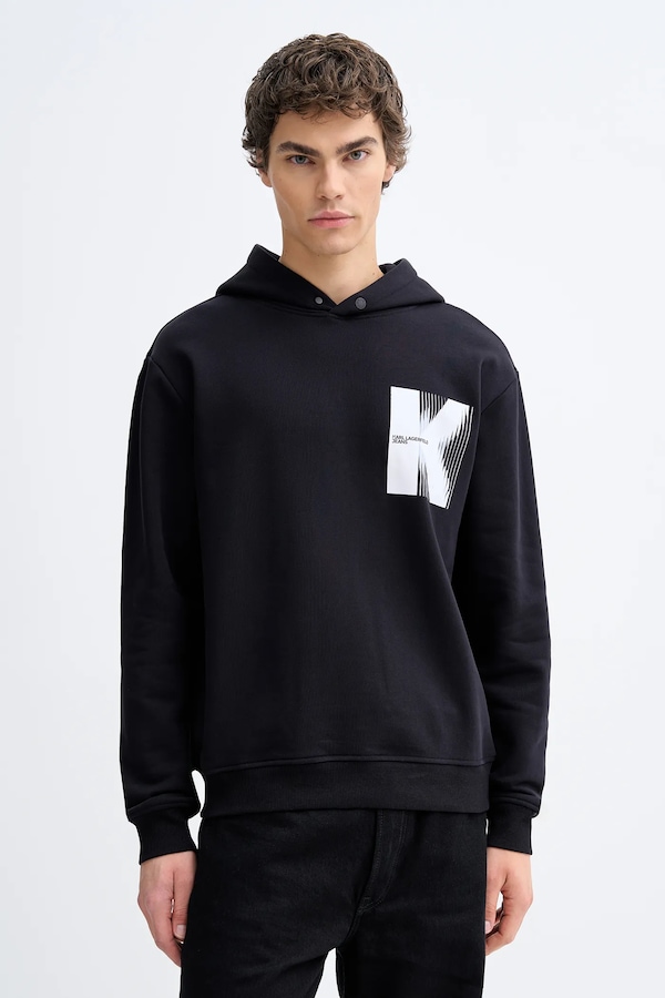 Бавовняна кофта Karl Lagerfeld Jeans колір чорний