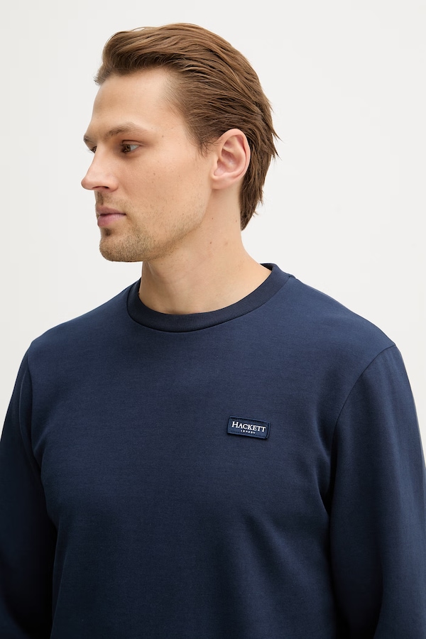 Кофта Hackett London колір синій фото 4