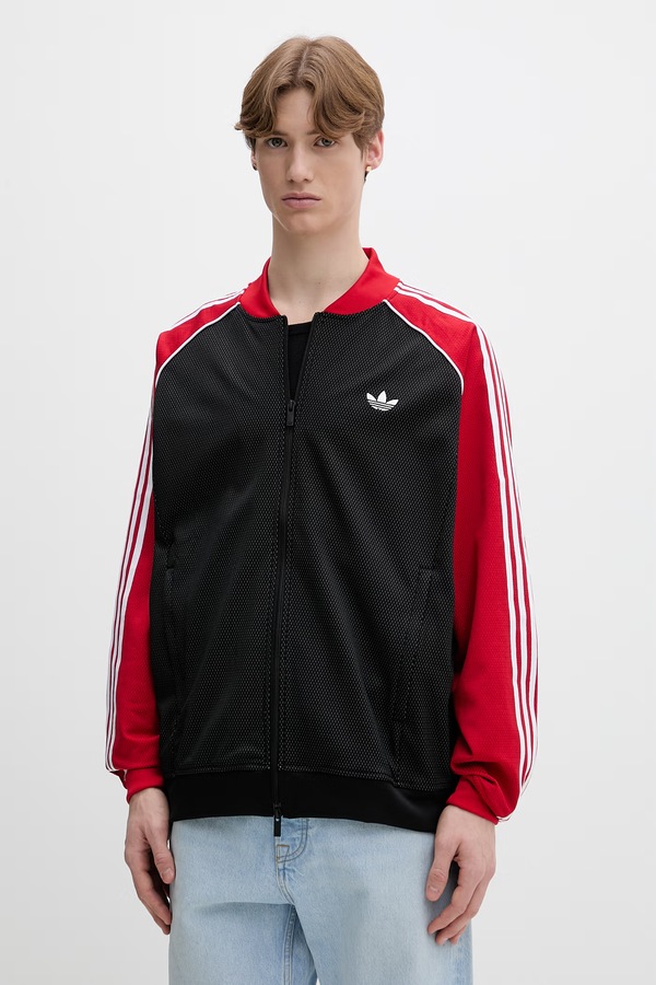 Кофта, яка розстібається чоловіча adidas Originals колір чорний