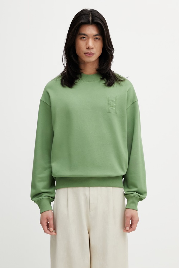 Кофта мужская с хлопком Lacoste цвет зеленый