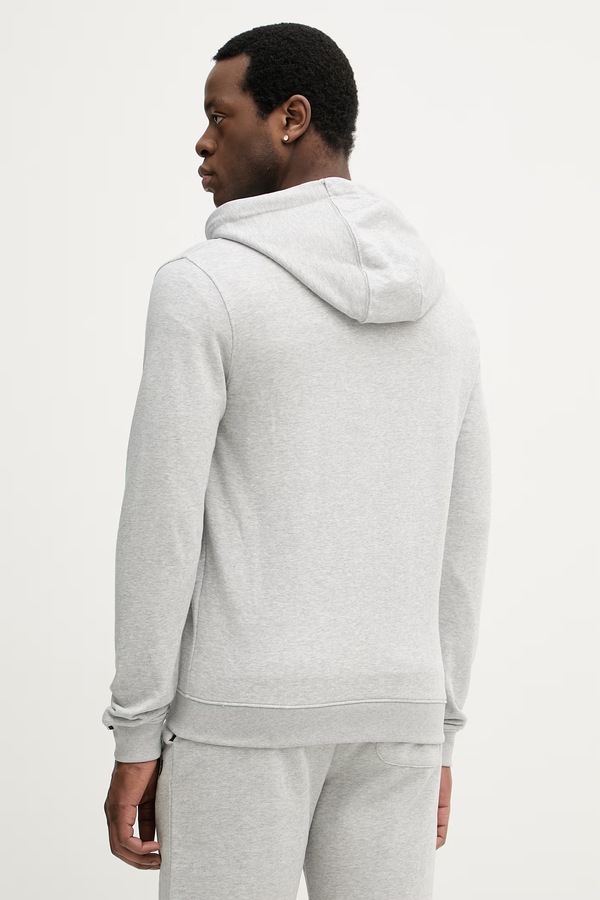 Кофта, которая расстегивается мужская с хлопком U.S. Polo Assn. DHM LB цвет серый фото 2