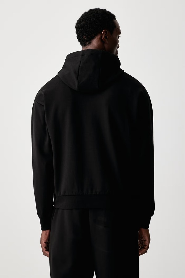 Кофта с капюшоном мужская Lacoste цвет черный фото 2