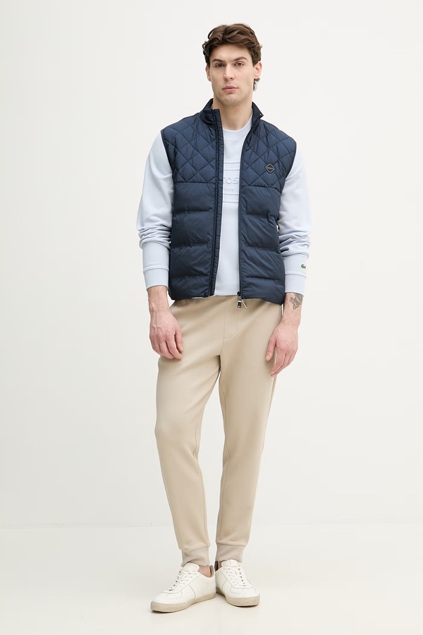 Кофта чоловіча бавовняна Lacoste колір блакитний